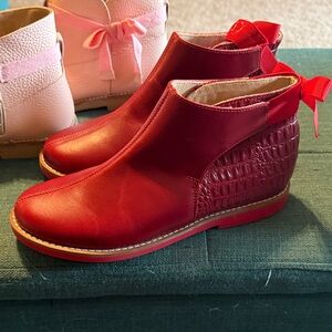 Red Ankle Boots
